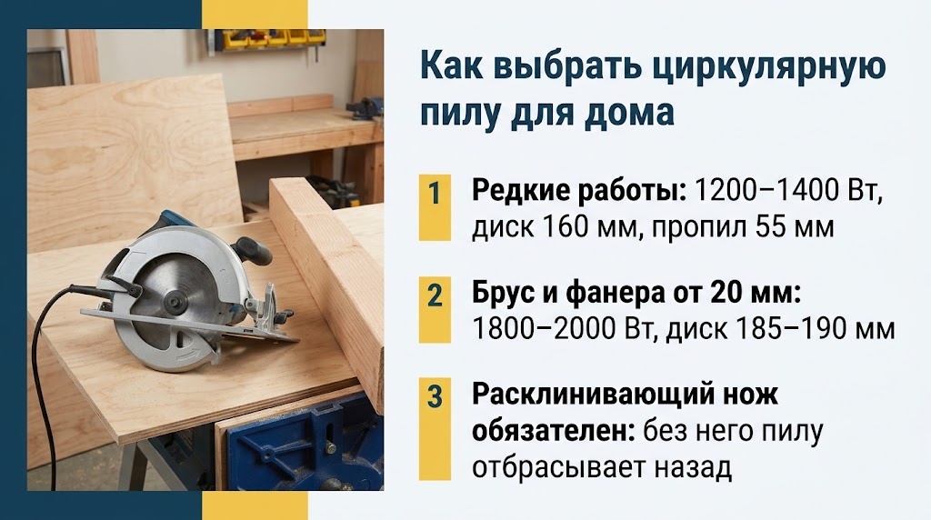 Как выбрать циркулярную пилу для дома
