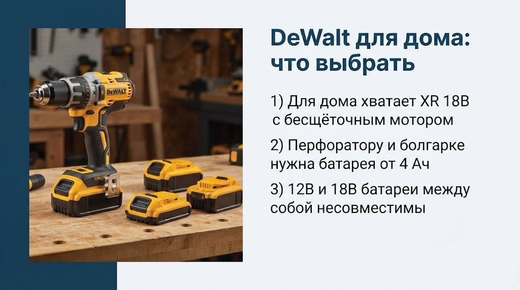 DeWalt для дома: что выбрать