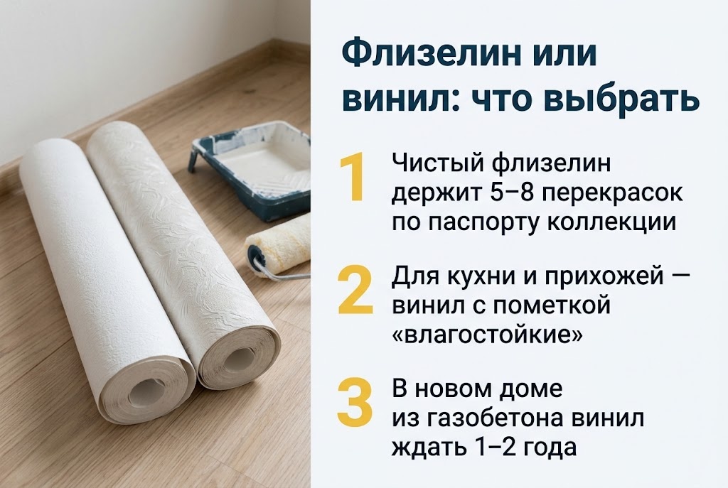 Флизелин или винил: что выбрать