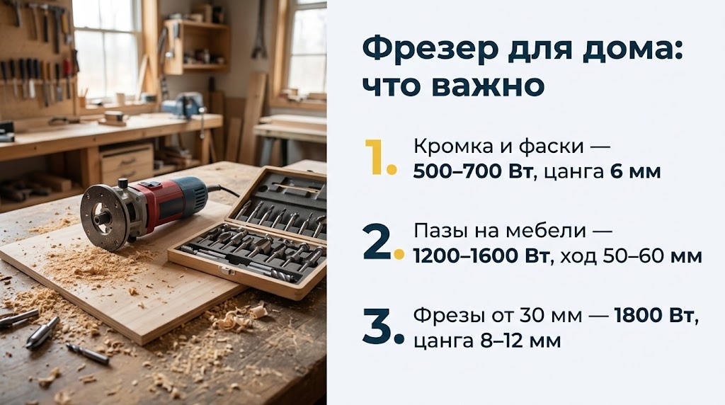 Фрезер для дома: что важно