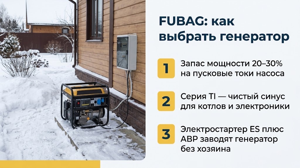 FUBAG: как выбрать генератор