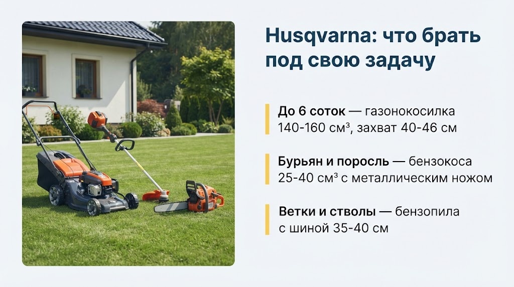 Husqvarna: что брать под свою задачу