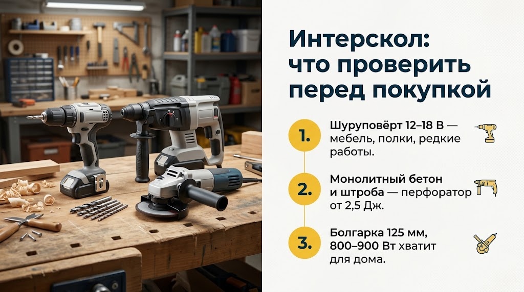 Интерскол: что проверить перед покупкой