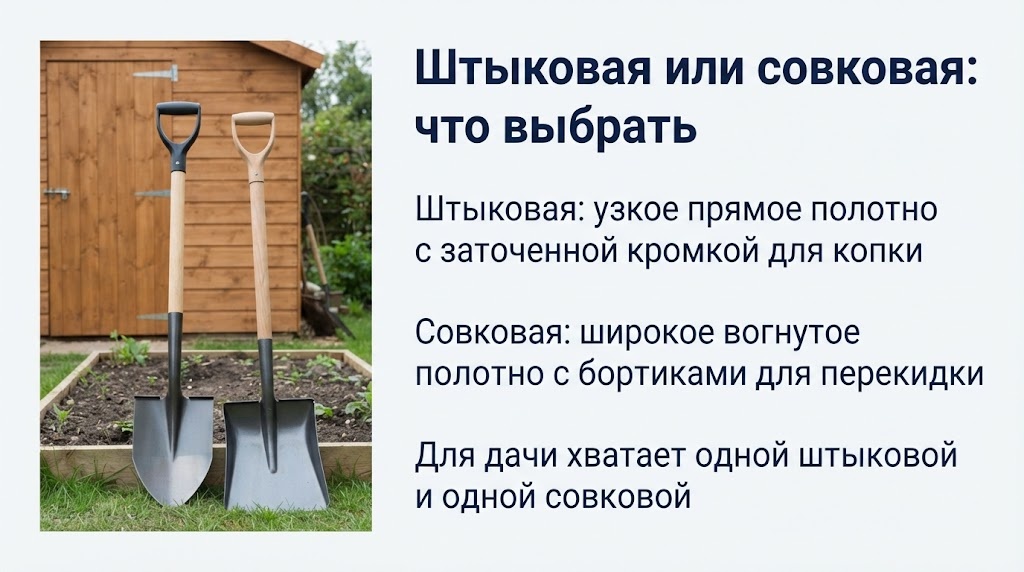 Штыковая или совковая: что выбрать