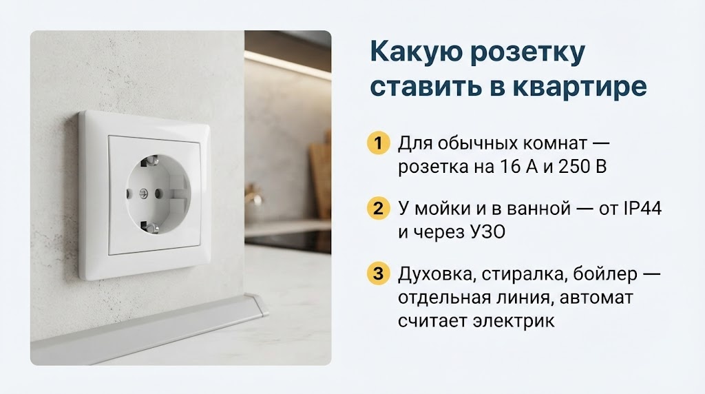 Какую розетку ставить в квартире