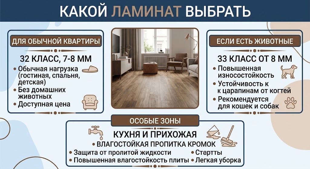 Какой ламинат выбрать
