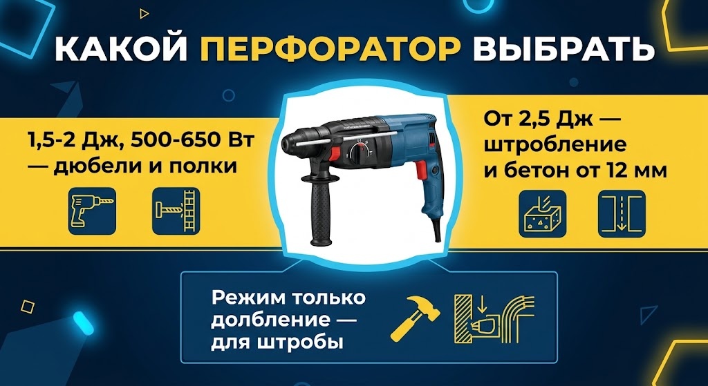 Какой перфоратор выбрать