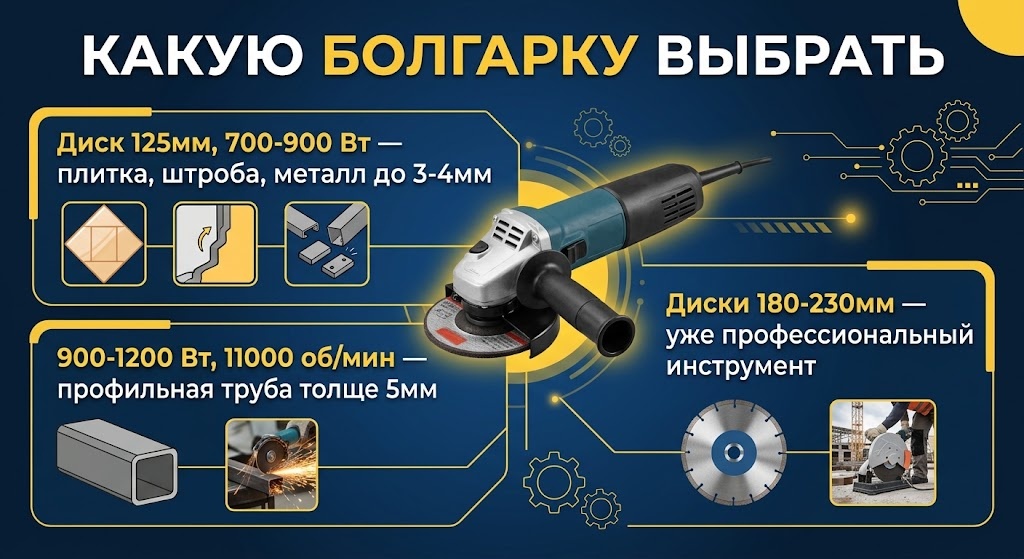 Какую болгарку выбрать